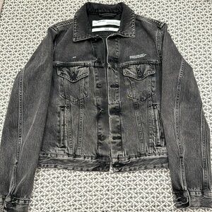 Off-White c/o Virgil Abloh Logo Print Denim Denim Jacket